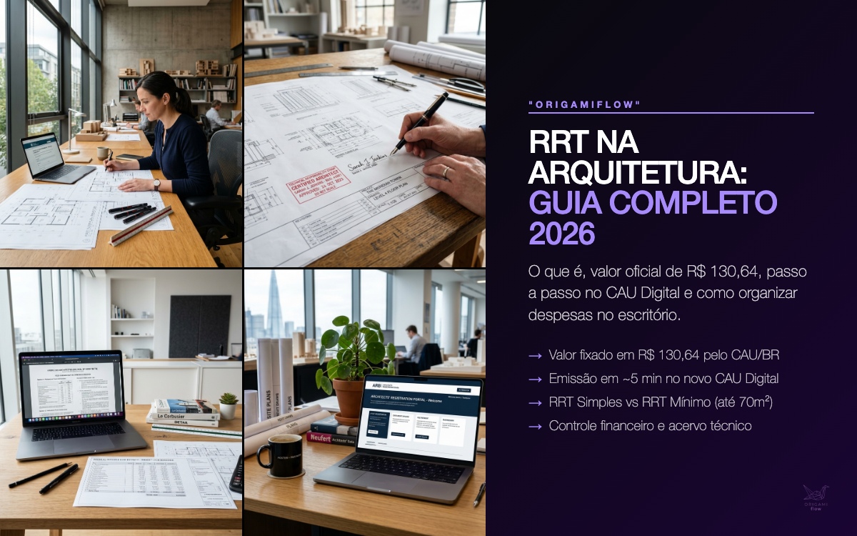 RRT na Arquitetura: O Que É, Quanto Custa (R$ 130,64) e Como Emitir